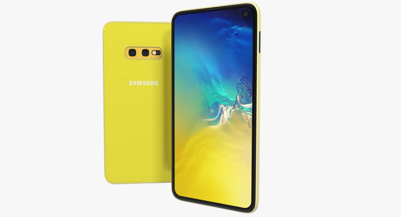 3D Samsung Galaxy S10E Yellow