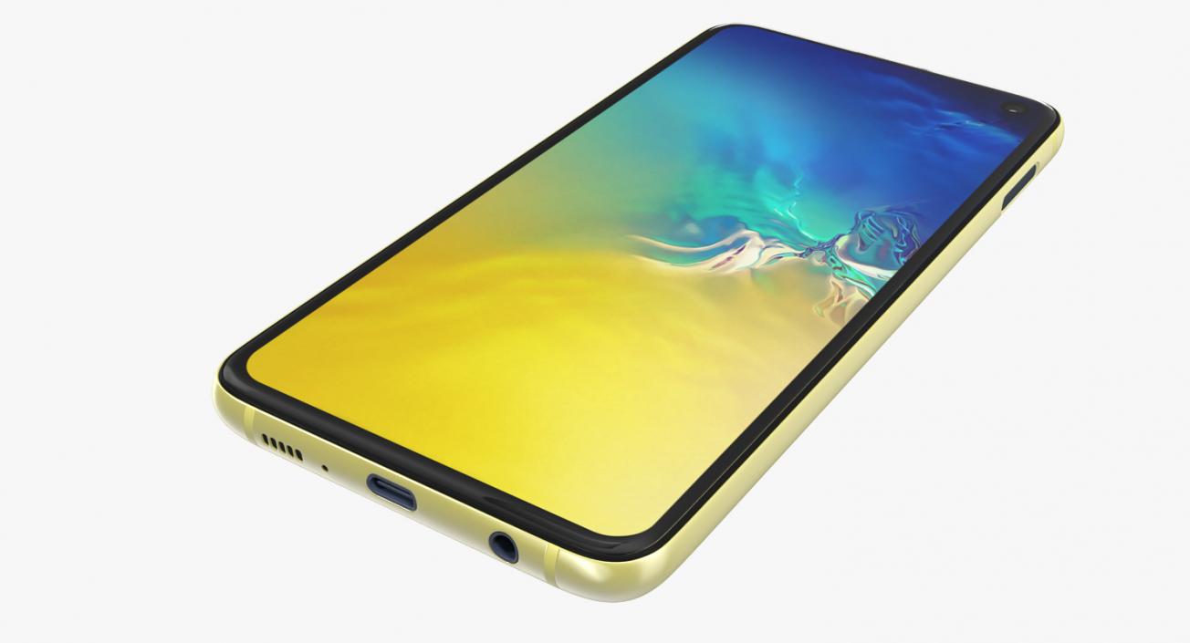 3D Samsung Galaxy S10E Yellow