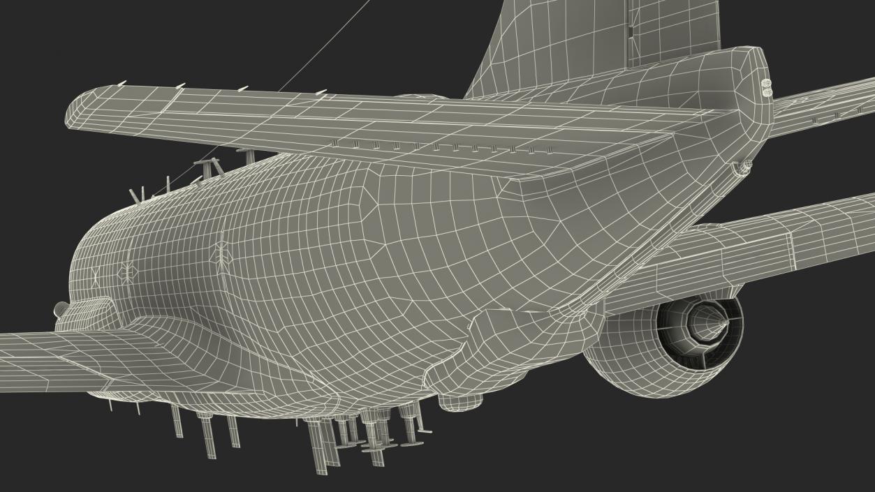 3D Boeing RC-135W Rivet Joint Flight model