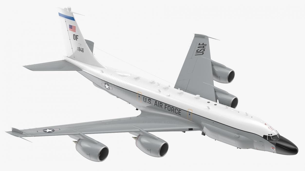 3D Boeing RC-135W Rivet Joint Flight model