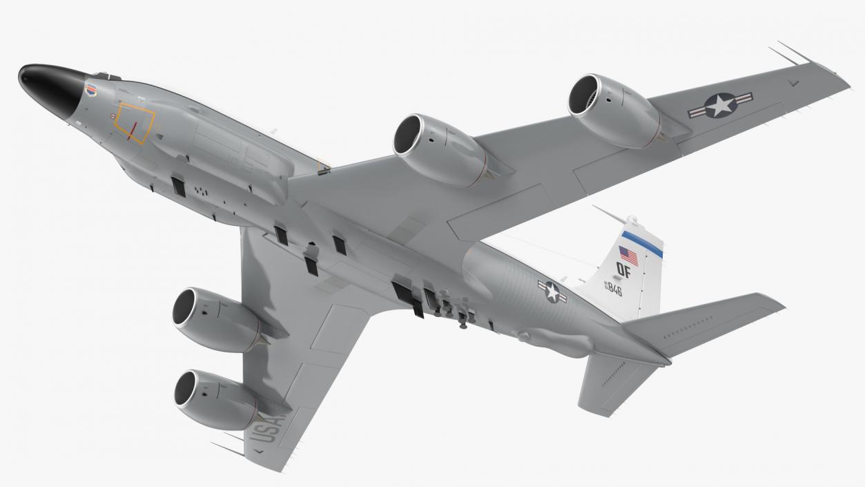 3D Boeing RC-135W Rivet Joint Flight model