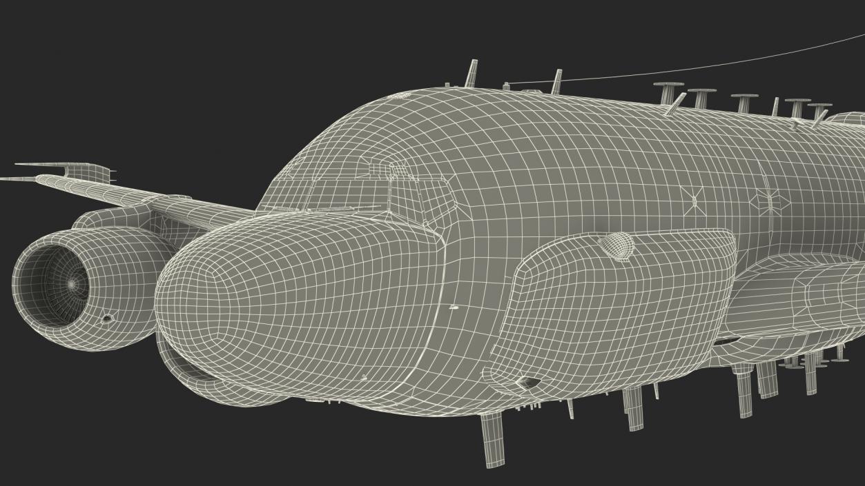 3D Boeing RC-135W Rivet Joint Flight model