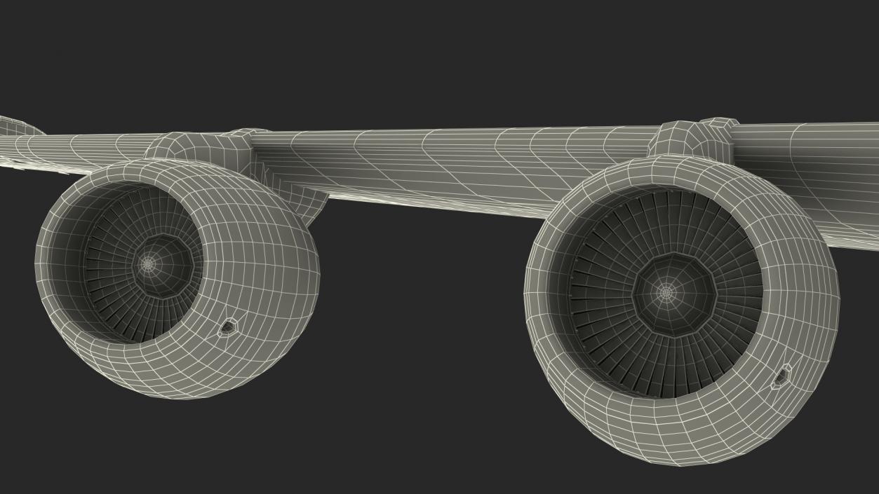 3D Boeing RC-135W Rivet Joint Flight model