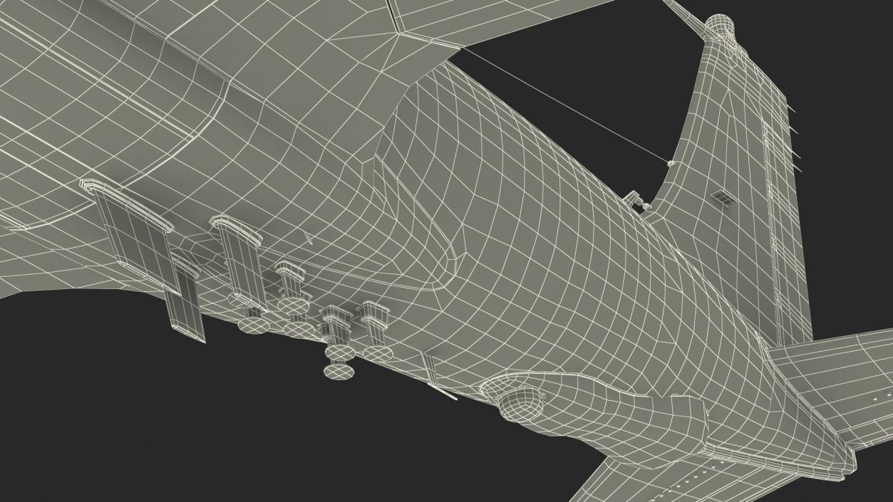 3D Boeing RC-135W Rivet Joint Flight model