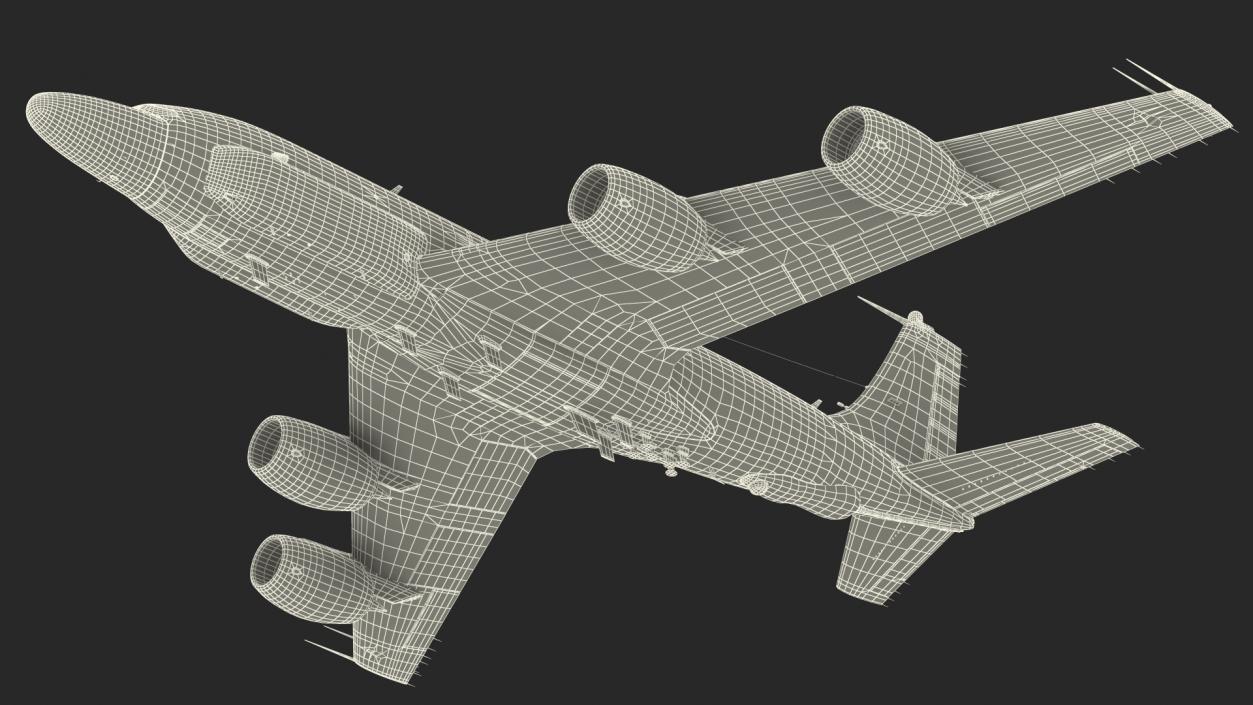 3D Boeing RC-135W Rivet Joint Flight model