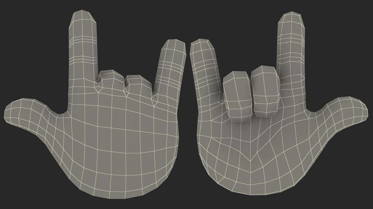 Love-You Gesture Emoji 3D