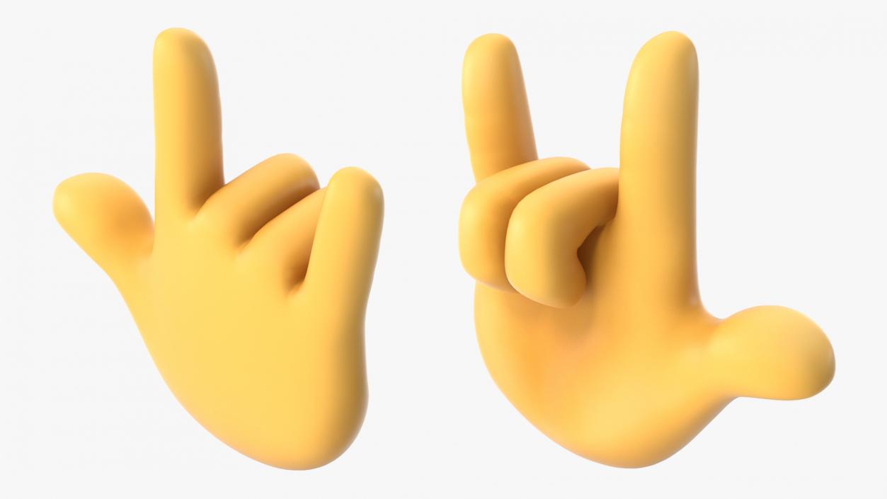 Love-You Gesture Emoji 3D