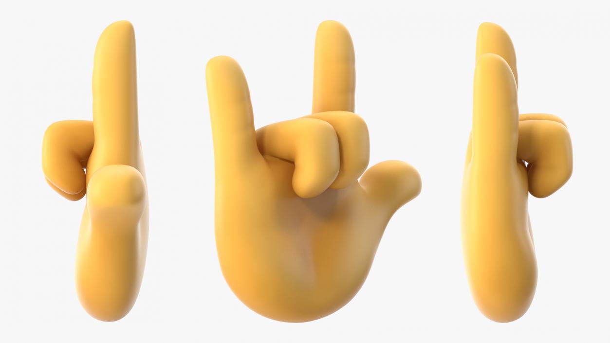 Love-You Gesture Emoji 3D