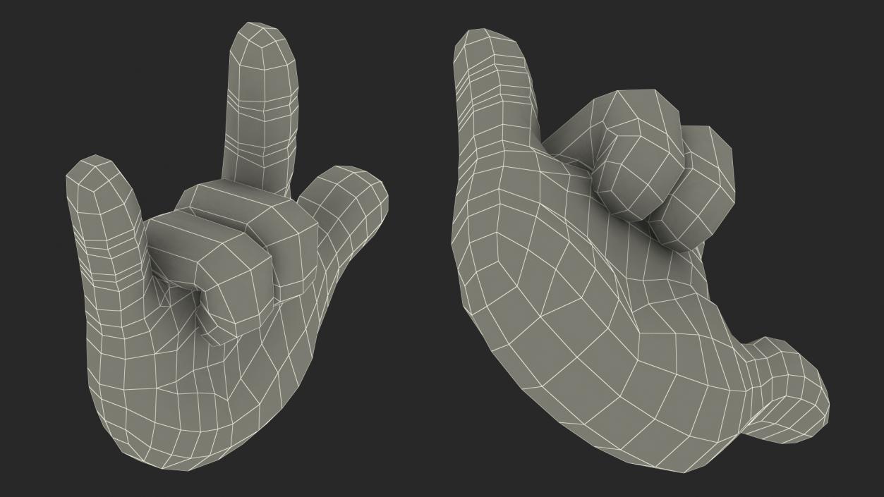 Love-You Gesture Emoji 3D