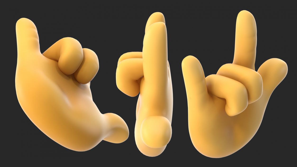 Love-You Gesture Emoji 3D