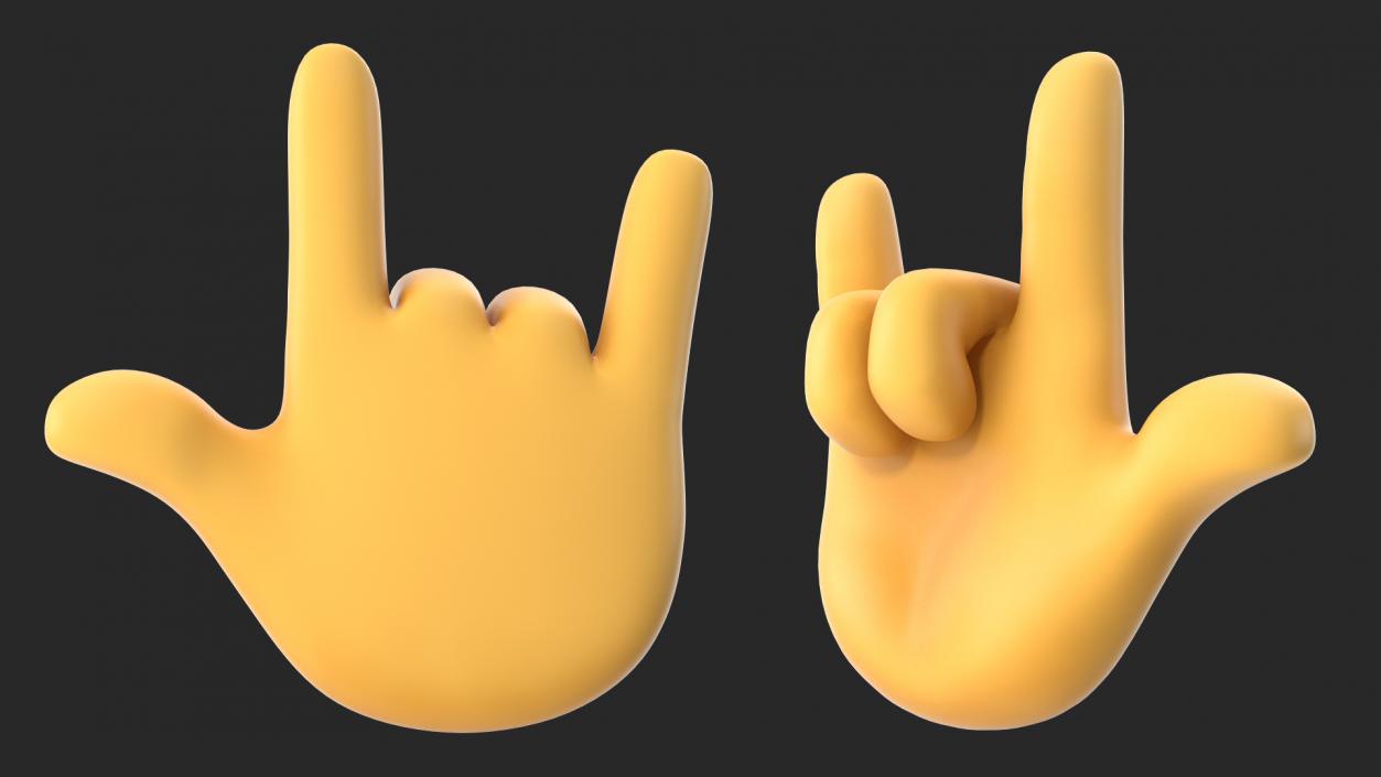 Love-You Gesture Emoji 3D