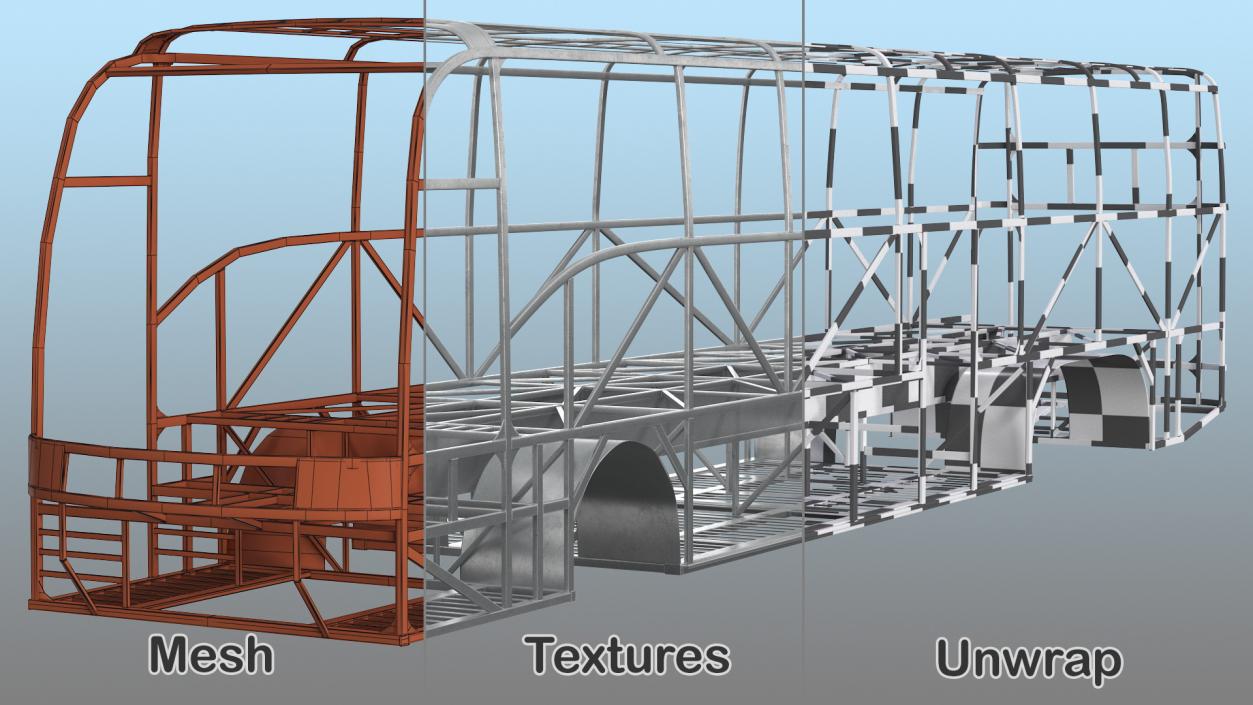 Bus Frame Structure 3D model