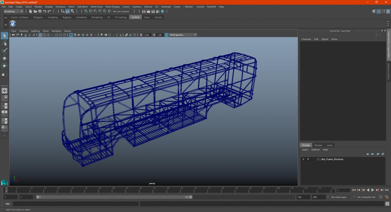 Bus Frame Structure 3D model