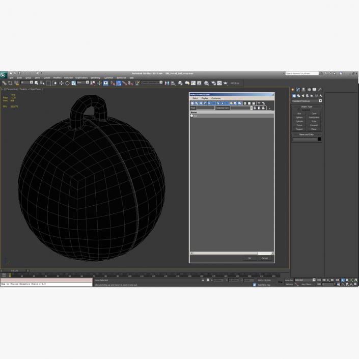 3D model Old Metall Ball