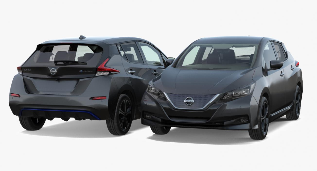 Nissan Leaf 2019 Rigged for Cinema 4D 3D