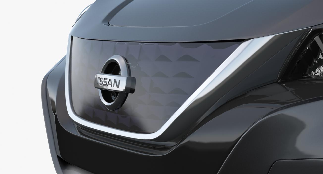 3D Nissan Leaf 2019 Rigged model