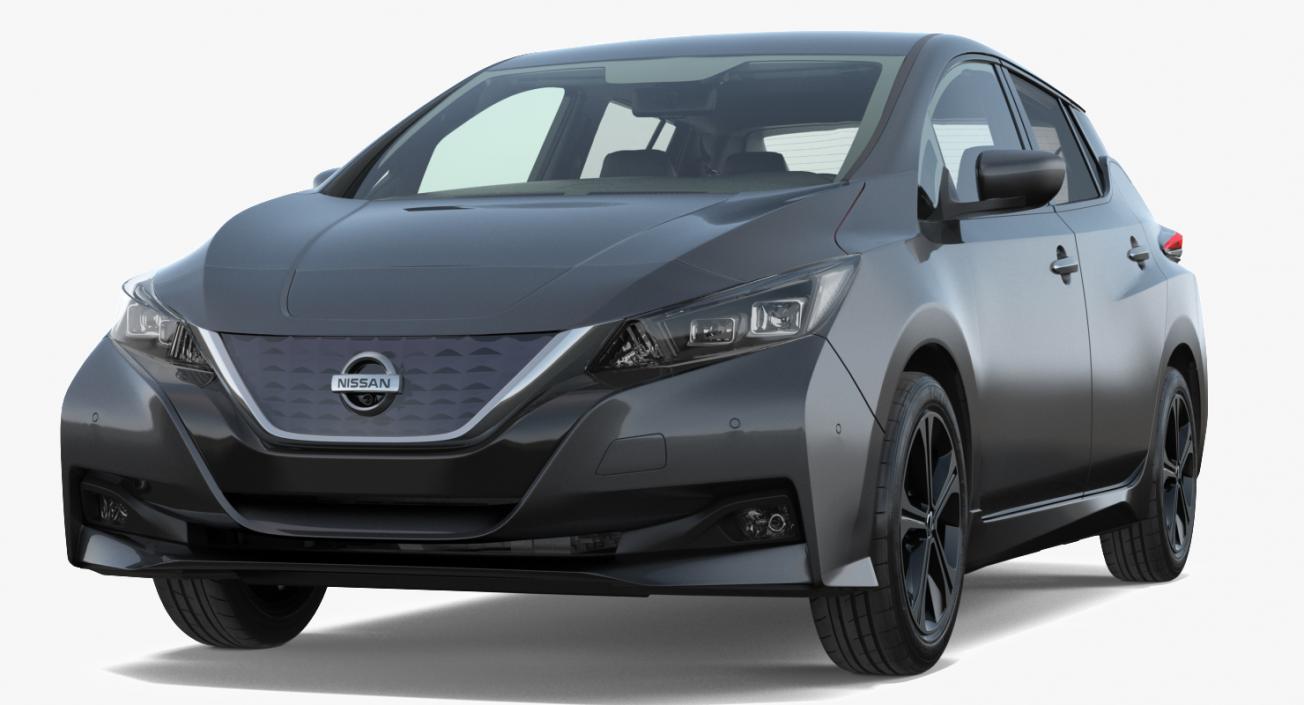 Nissan Leaf 2019 Rigged for Cinema 4D 3D