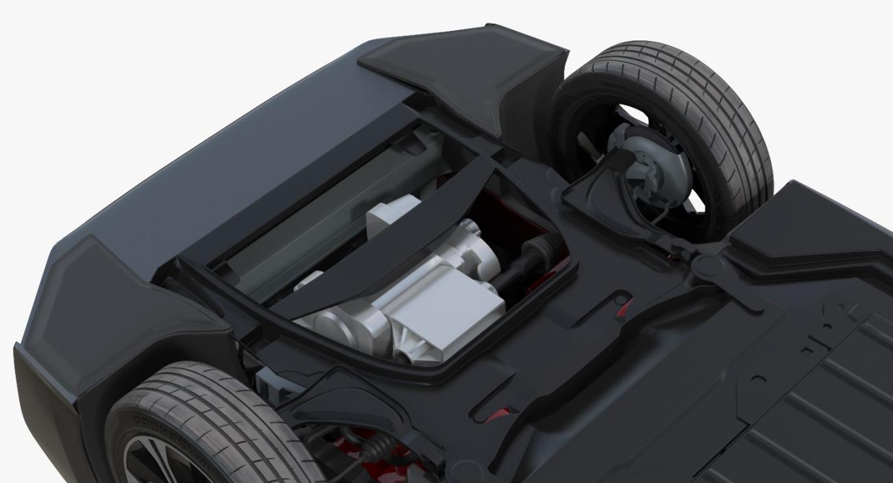 3D Nissan Leaf 2019 Rigged model