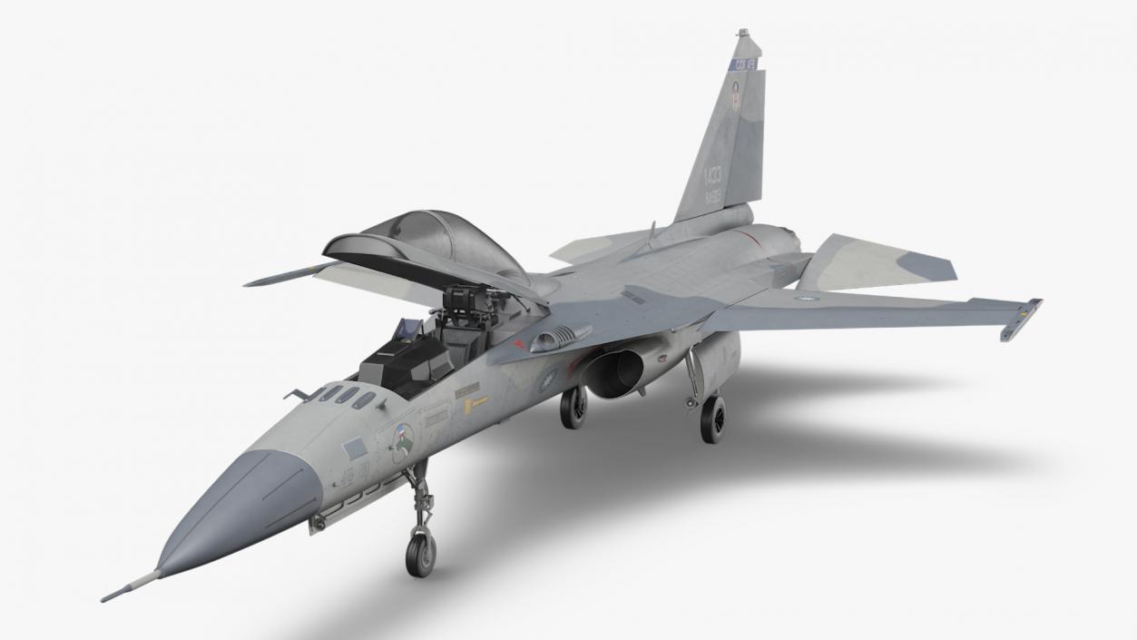 3D Unarmed Fighter Jet AIDC F-CK-1