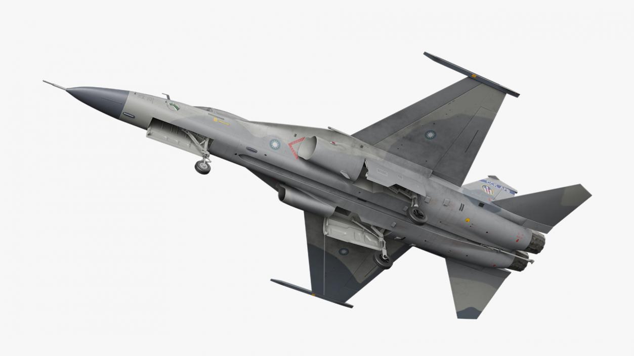 3D Unarmed Fighter Jet AIDC F-CK-1