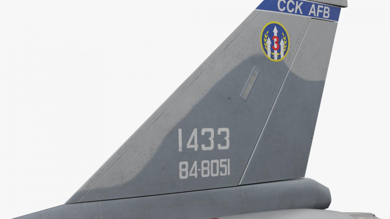 3D Unarmed Fighter Jet AIDC F-CK-1