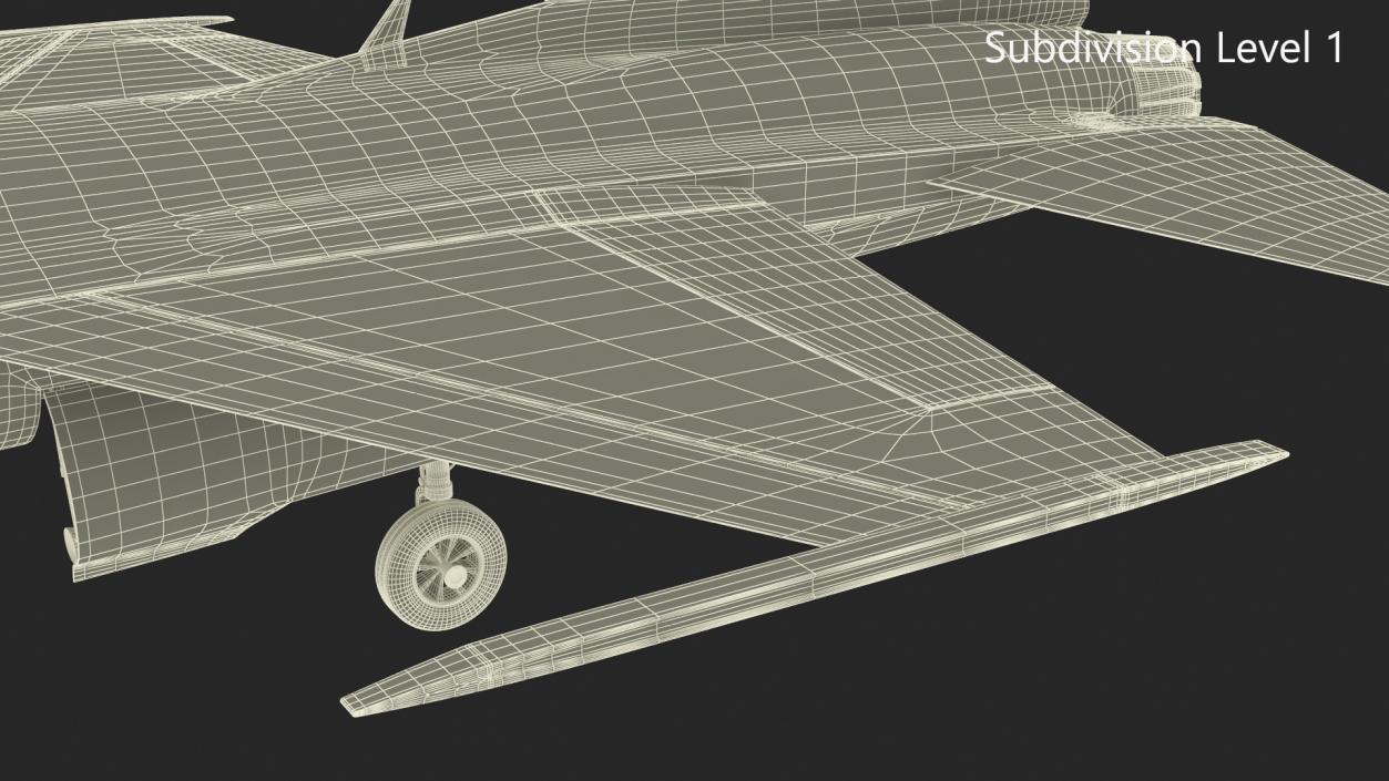 3D Unarmed Fighter Jet AIDC F-CK-1