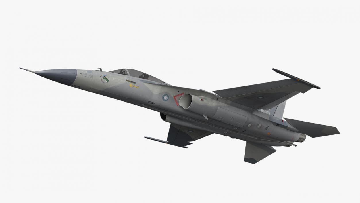 3D Unarmed Fighter Jet AIDC F-CK-1