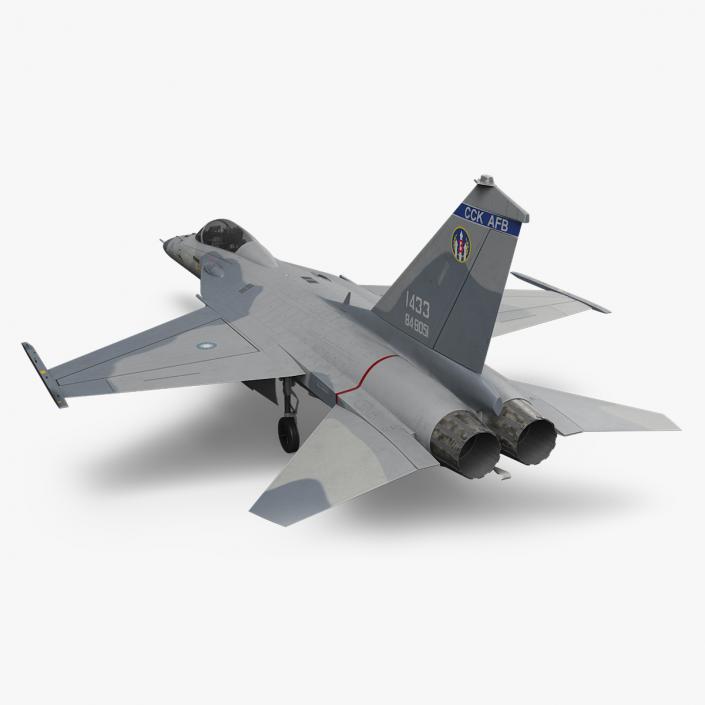 3D Unarmed Fighter Jet AIDC F-CK-1