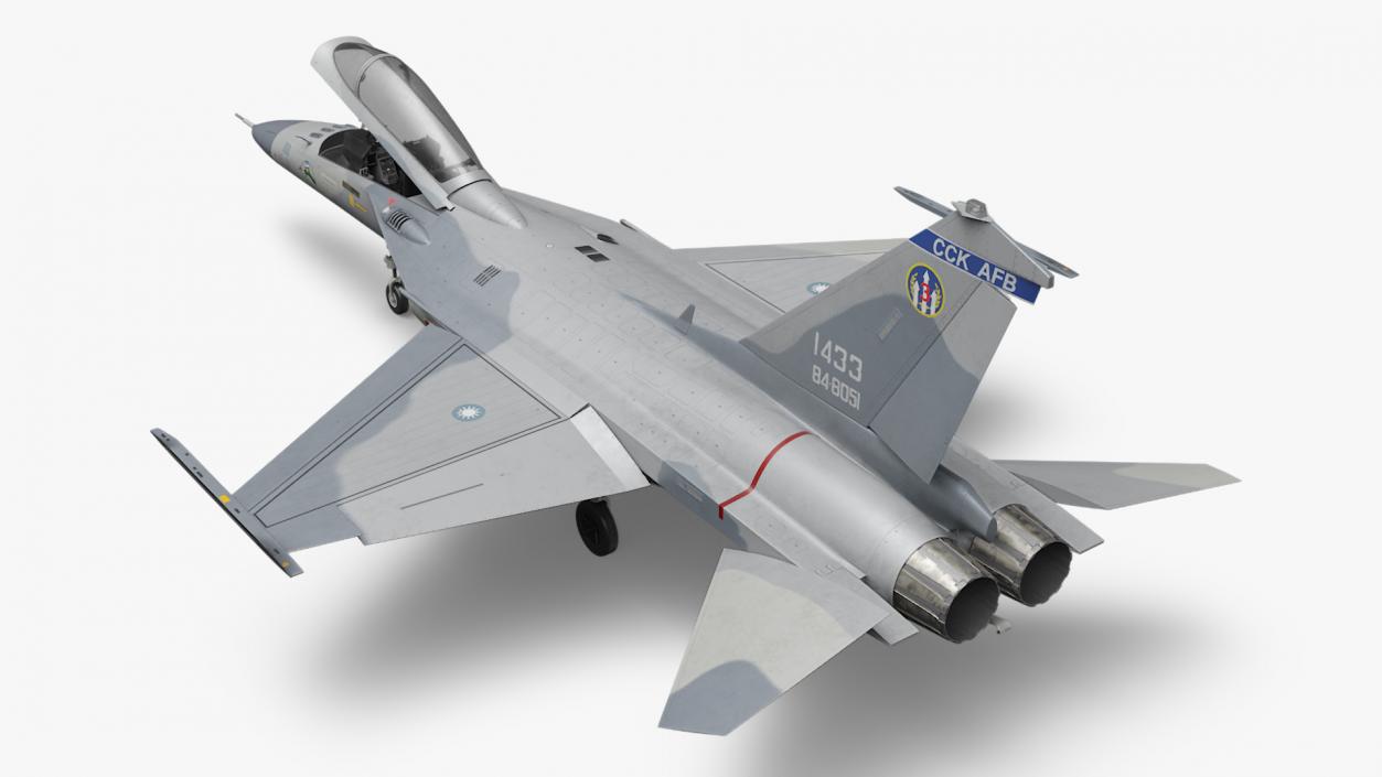 3D Unarmed Fighter Jet AIDC F-CK-1