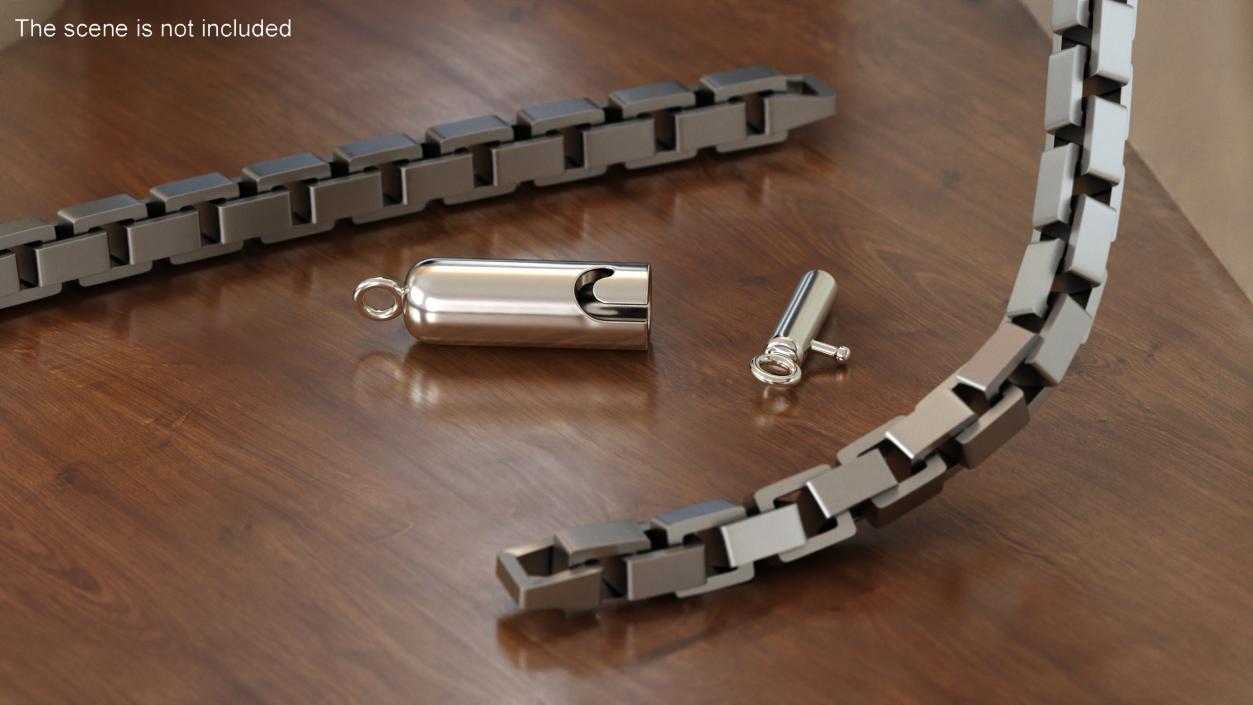 3D model Bayonet Jewellery Clasp Silver