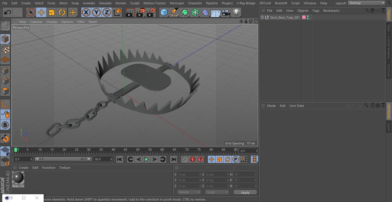 3D model Steel Bear Trap