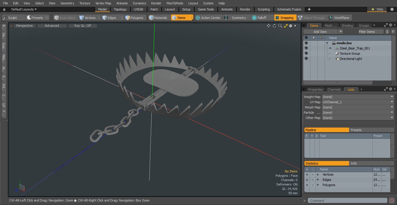 3D model Steel Bear Trap