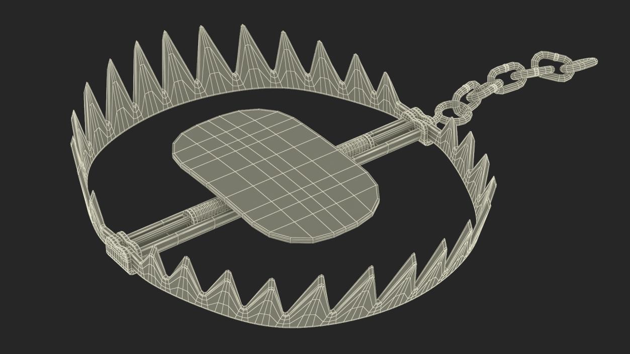 3D model Steel Bear Trap