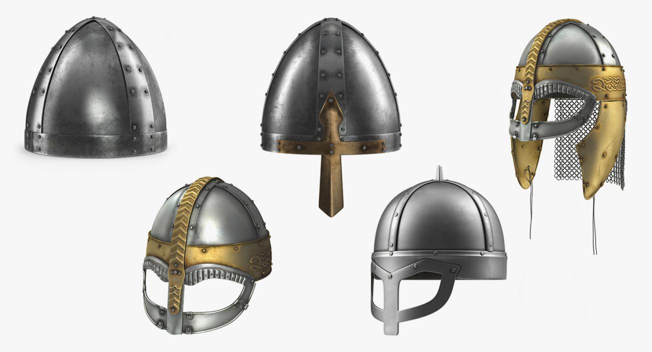 Viking Helmets Collection 2 3D