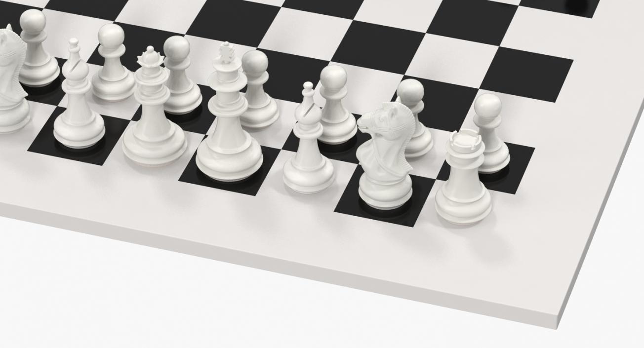 Plastic Chess Set 3D