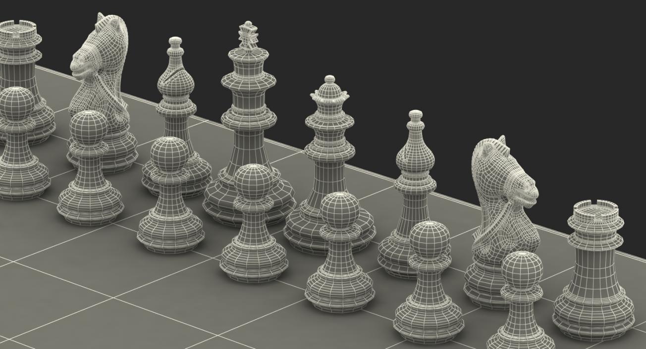 Plastic Chess Set 3D