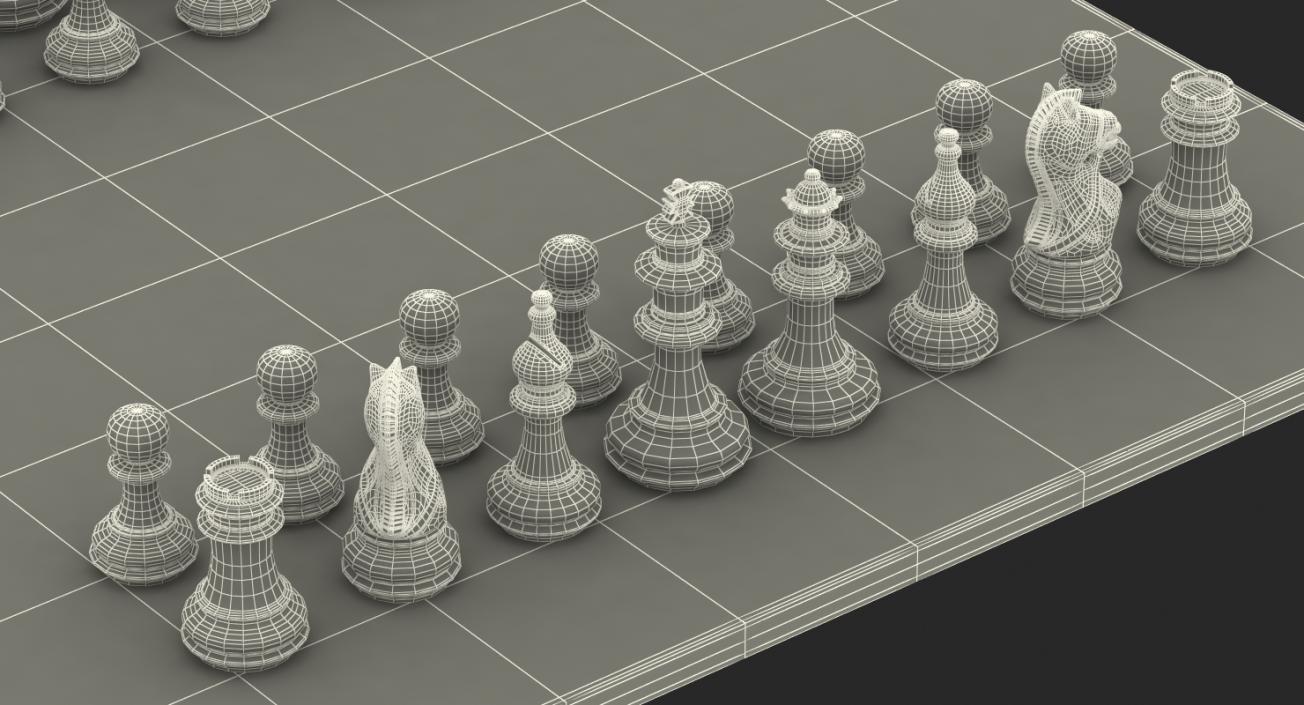 Plastic Chess Set 3D