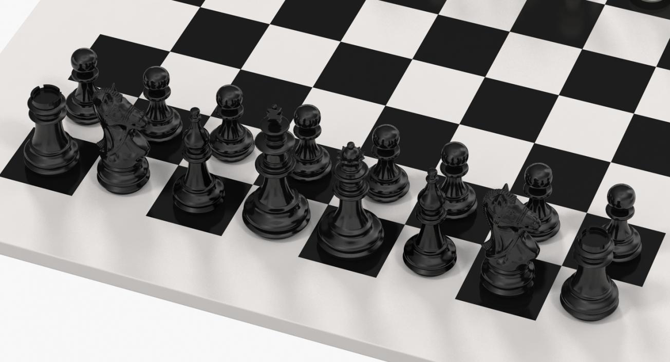 Plastic Chess Set 3D