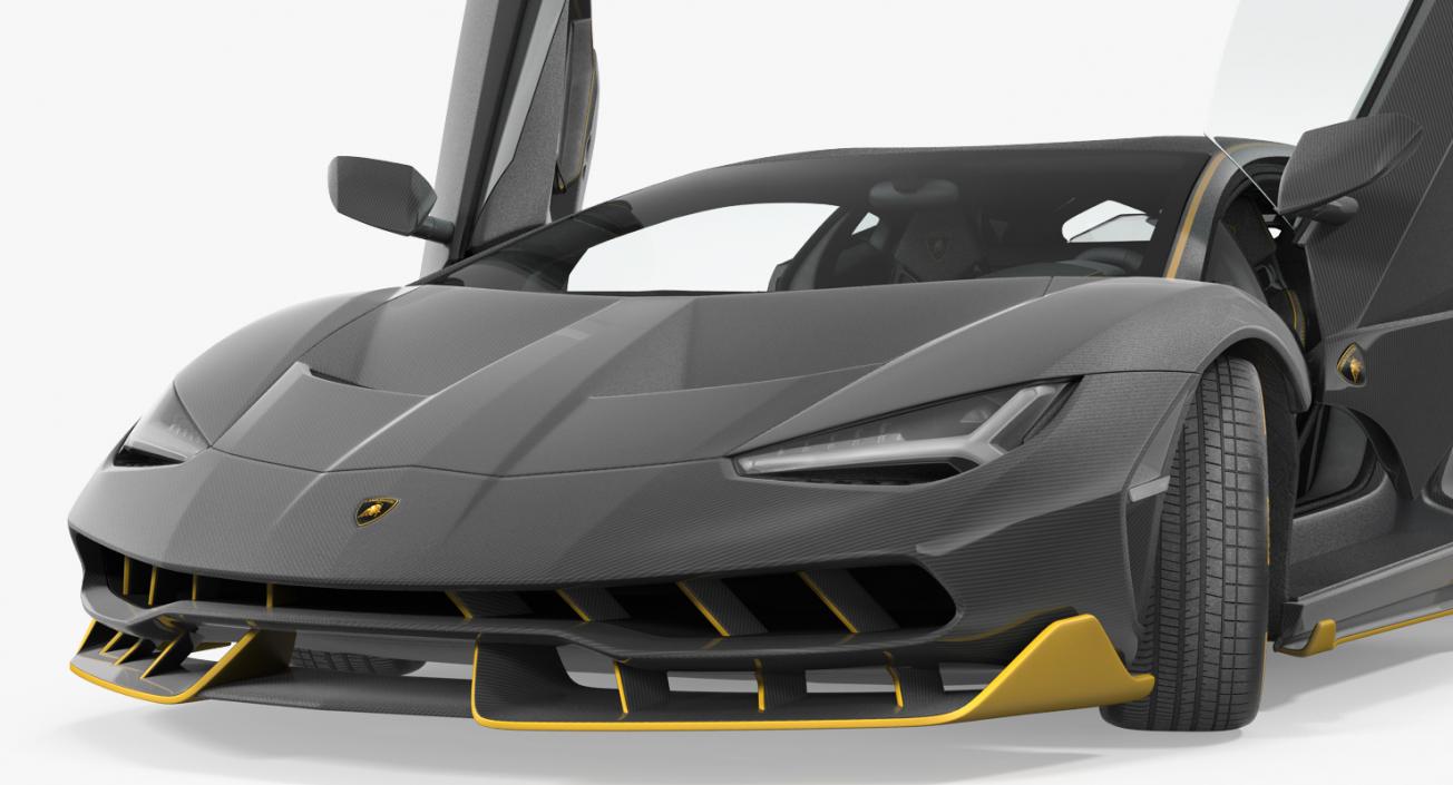 Rigged Lamborghini Cars Collection 3D model