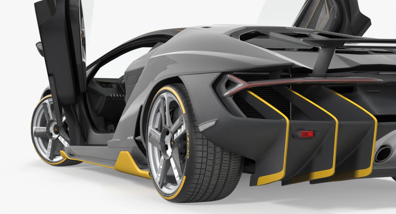 Rigged Lamborghini Cars Collection 3D model