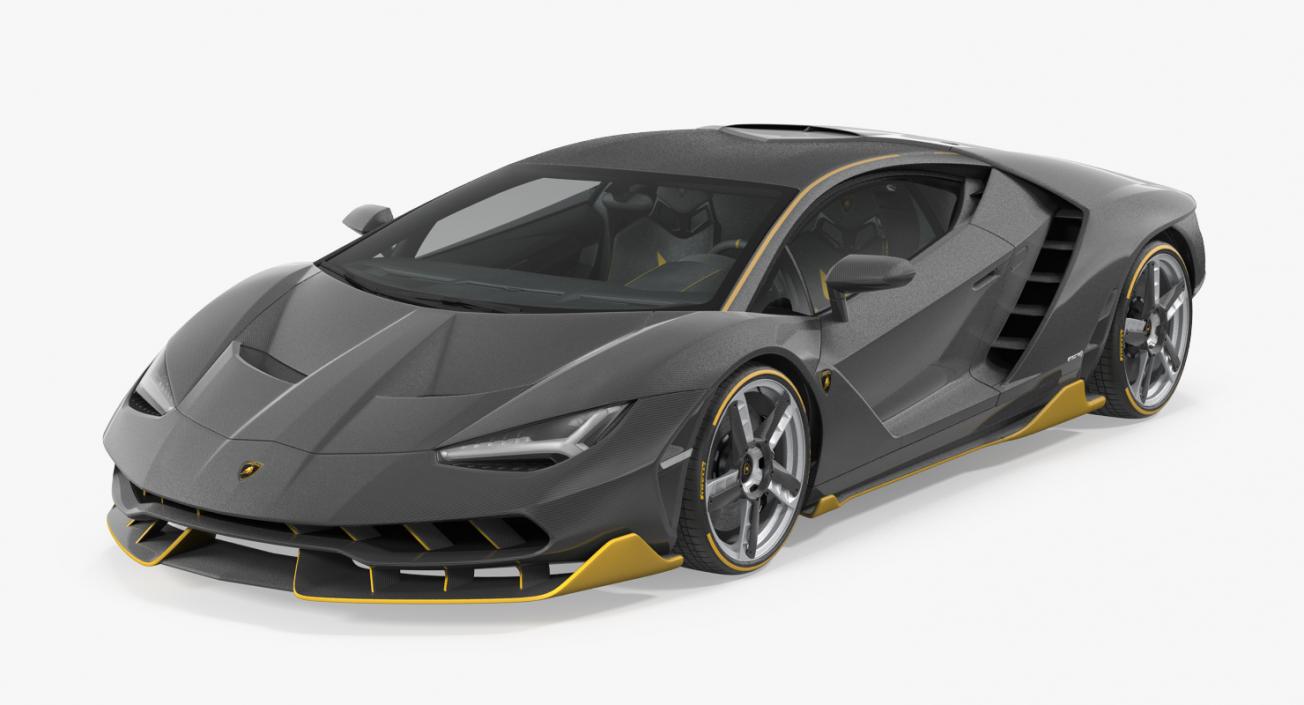 Rigged Lamborghini Cars Collection 3D model