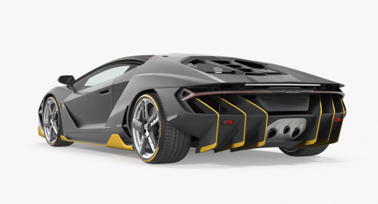 Rigged Lamborghini Cars Collection 3D model