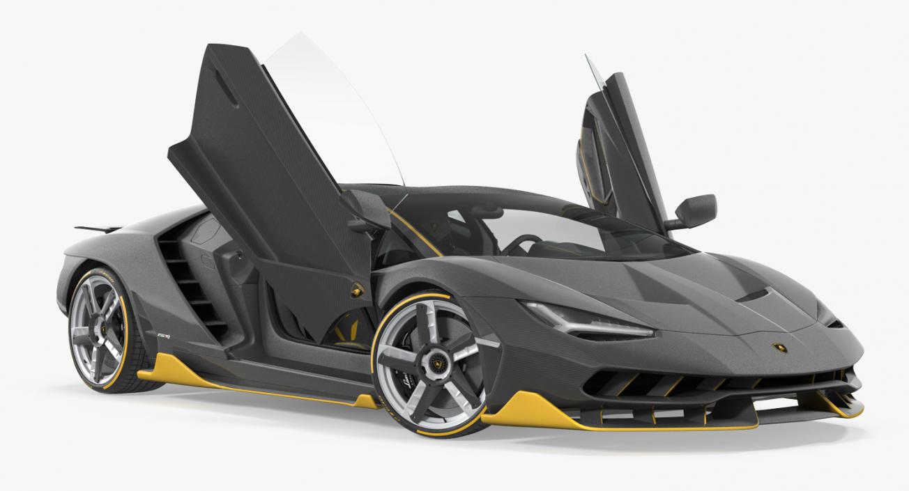 Rigged Lamborghini Cars Collection 3D model