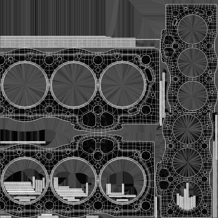 3D 1GFE Head Gasket 6 Cylinder Steel model