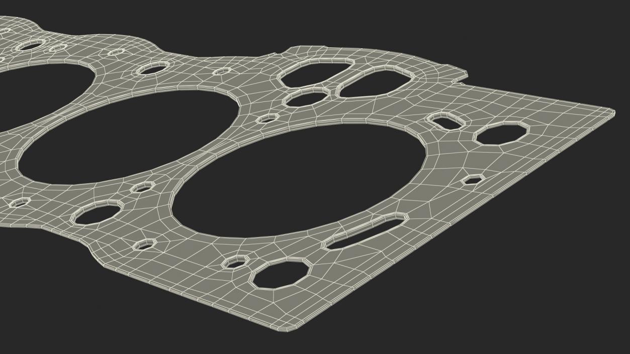 3D 1GFE Head Gasket 6 Cylinder Steel model