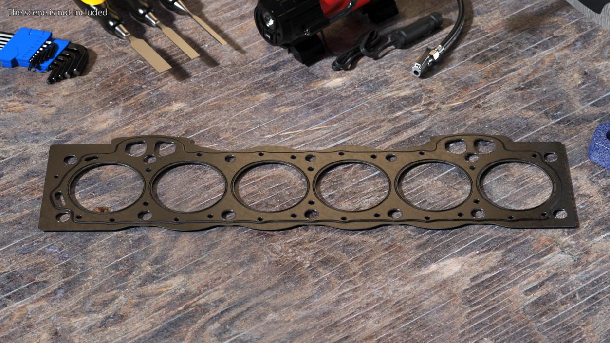 3D 1GFE Head Gasket 6 Cylinder Steel model