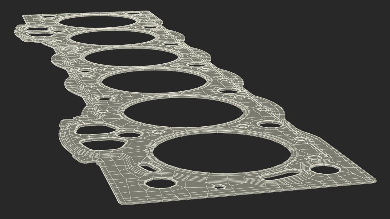 3D 1GFE Head Gasket 6 Cylinder Steel model