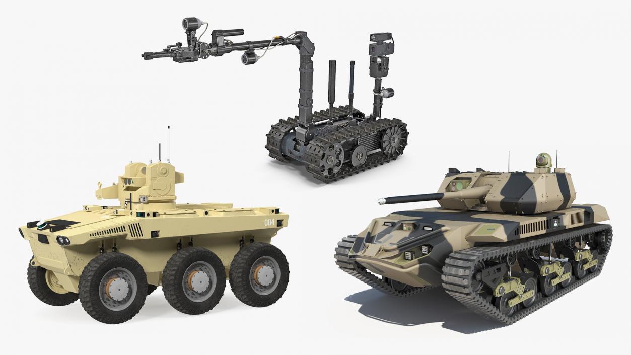 3D Military Robots Collection 2 model