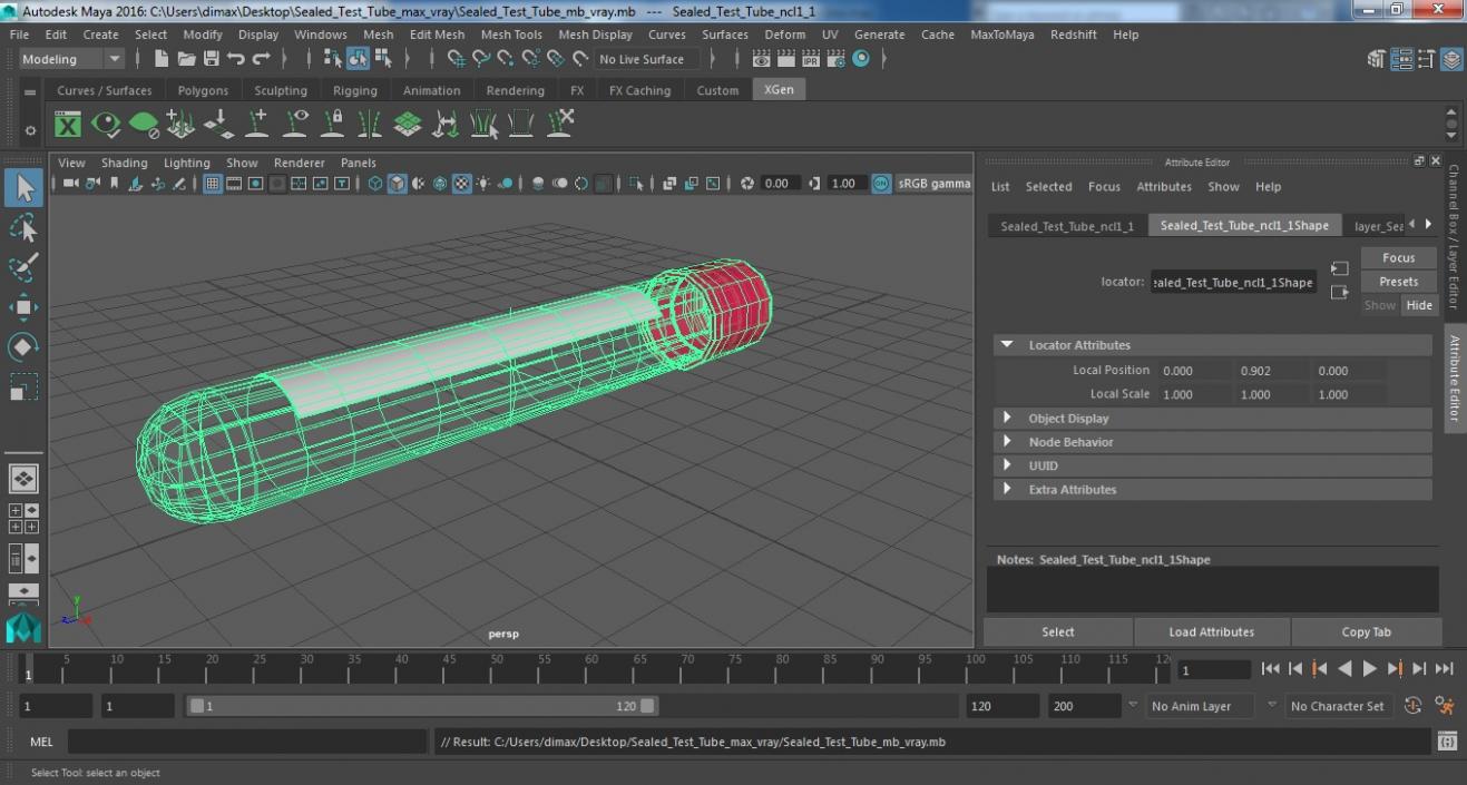 3D Sealed Test Tube