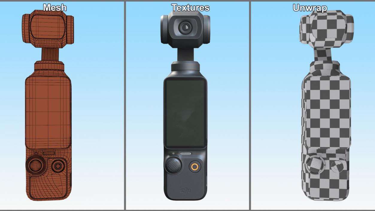 3D DJI Pocket 3 Camera Off model